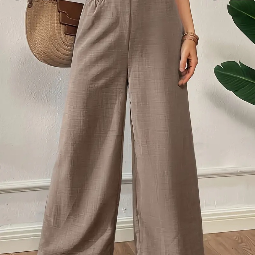 New Chic Brown Wide-Leg Pants BRAND NEW